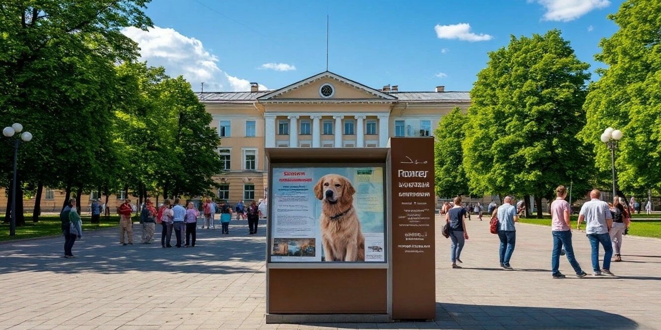 Кампании по повышению осведомленности населения о проблемах бездомных животных, важности стерилизации и ответственного отношения к питомцам. баннер с информацией о необходимости стерилизации