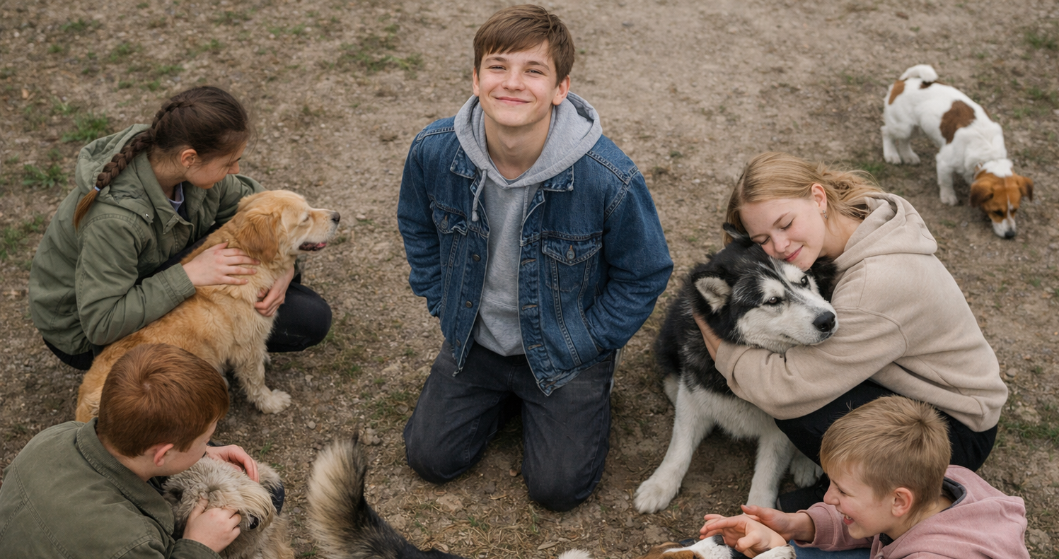 уроки доброты в центре реабилитации, Байконур приют для животных, центр реабилитации, дети и животные общаются, зоозащита, помощь бездомным животным, Байконур