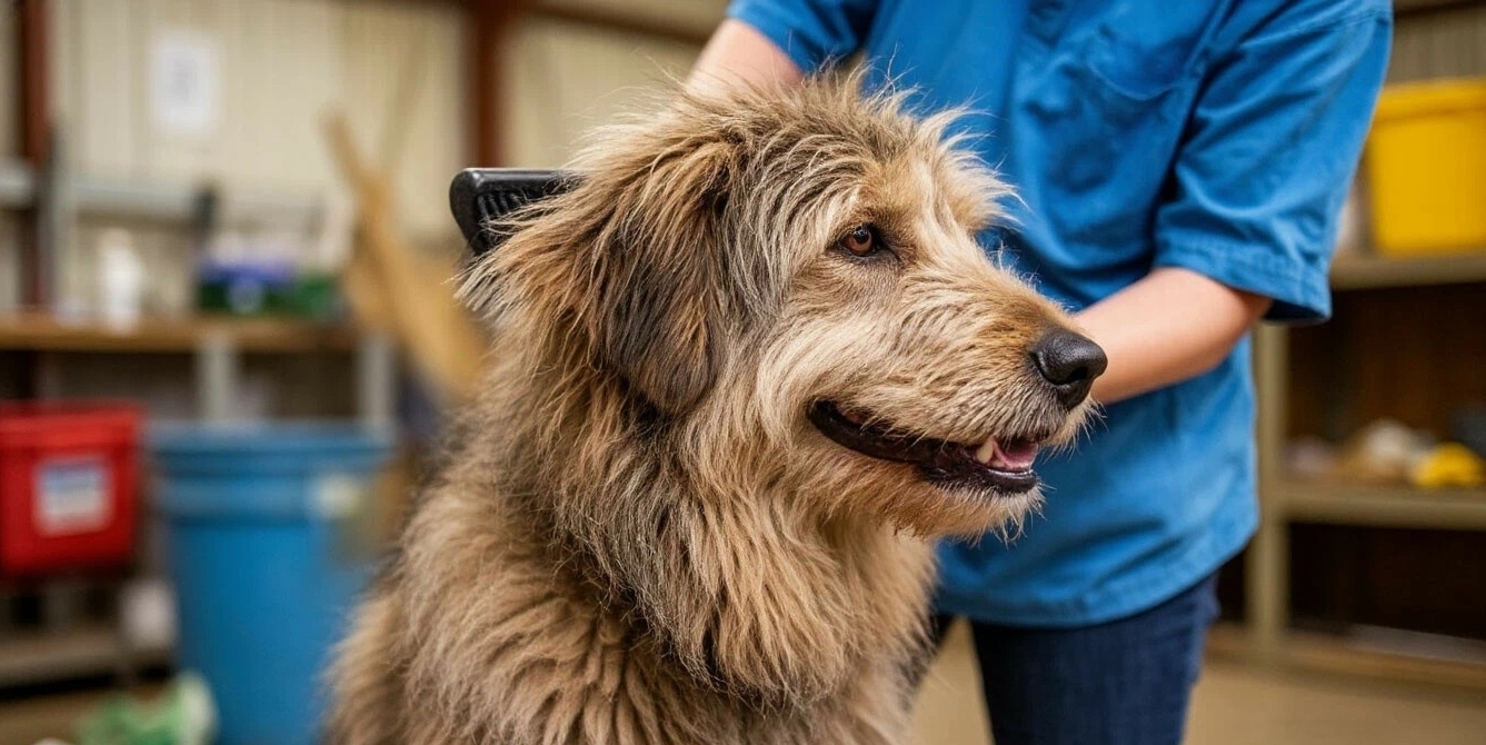 Привлечение и обучение волонтеров для помощи в уходе за животными, проведении мероприятий и поиске новых домов волонтер приюта "Подари надежду" ухаживает за животными